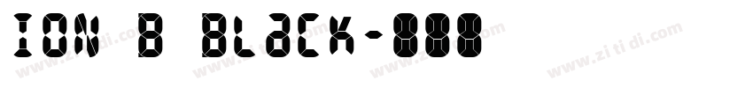 ION B Black字体转换